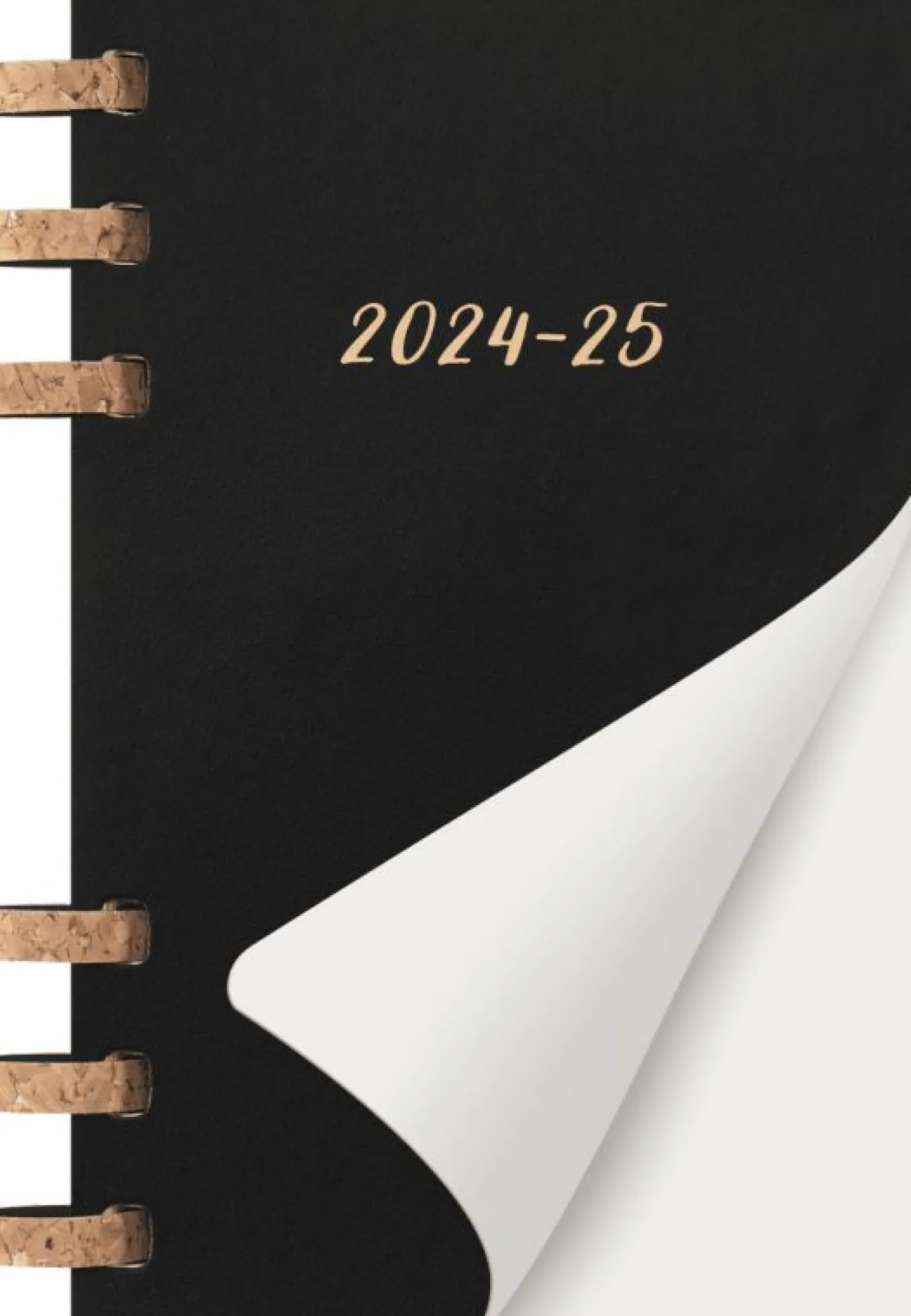 Student Life Planner 2024/2025 12-Month, Spiral ブラック