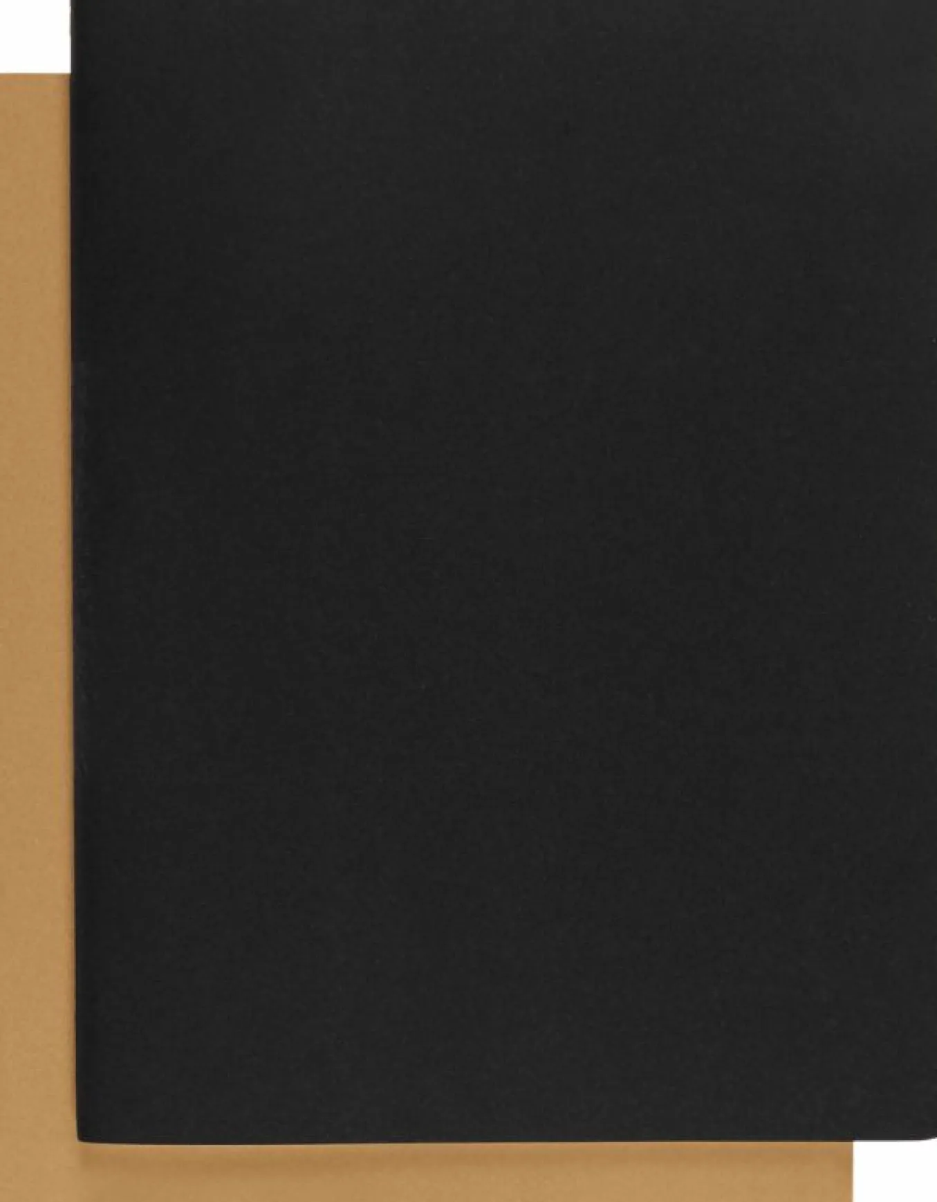 Subject Cahier Set of 2 Black/Kraft Brown