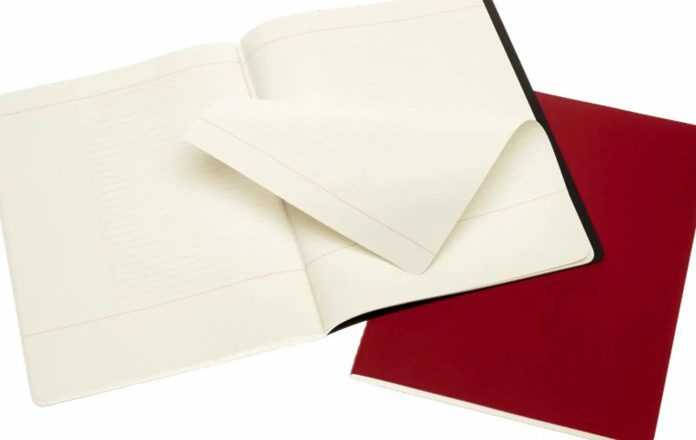 Subject Cahier Set of 2 Black And Cranberry Red
