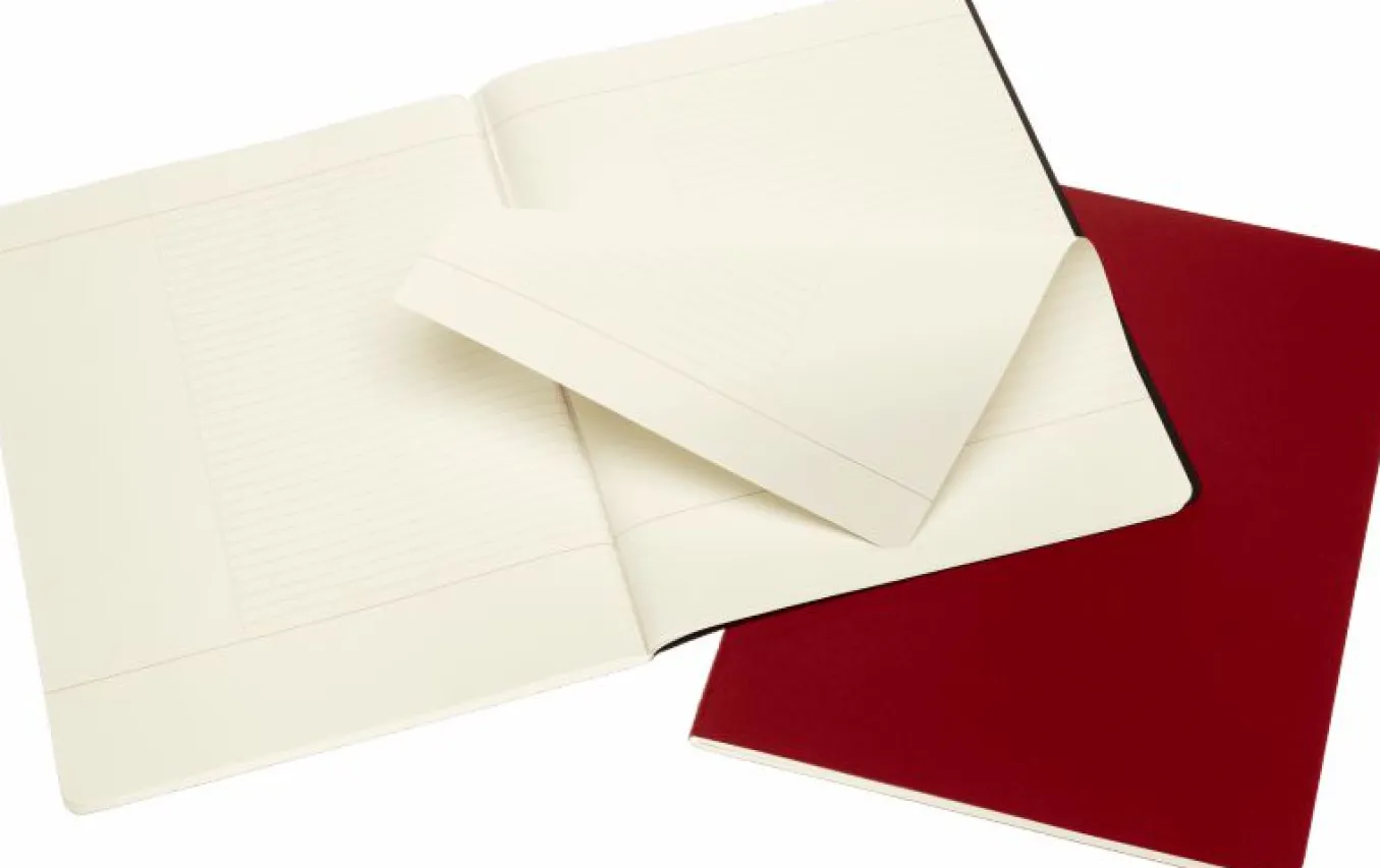 Subject Cahier Set of 2 Black And Cranberry Red