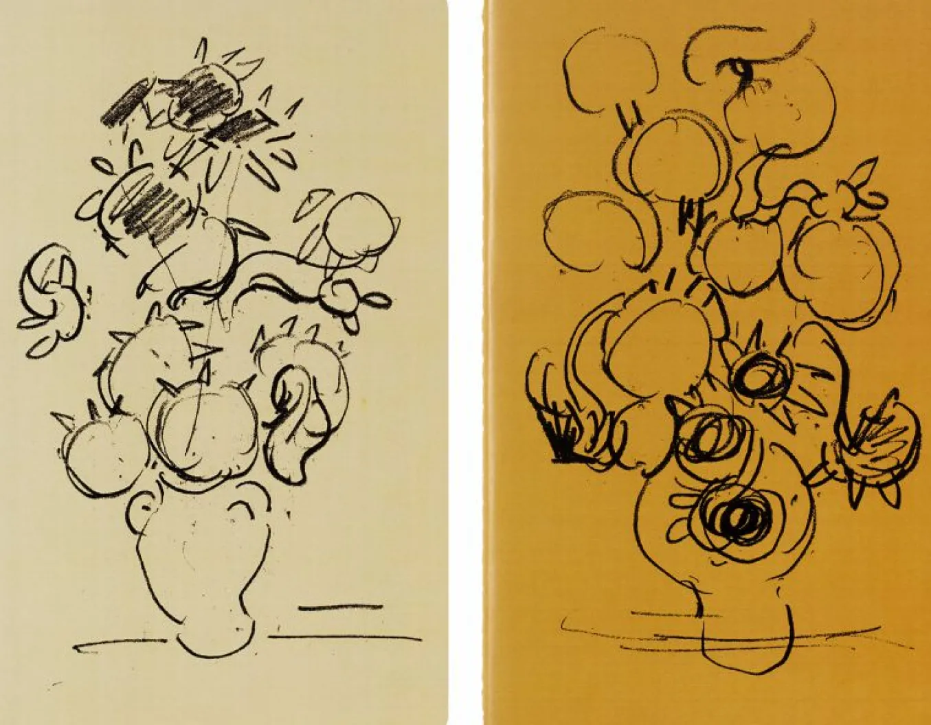 Van Gogh Museum Limited Edition Cahier Journals Set of 2, Large, ruled Sunflowers