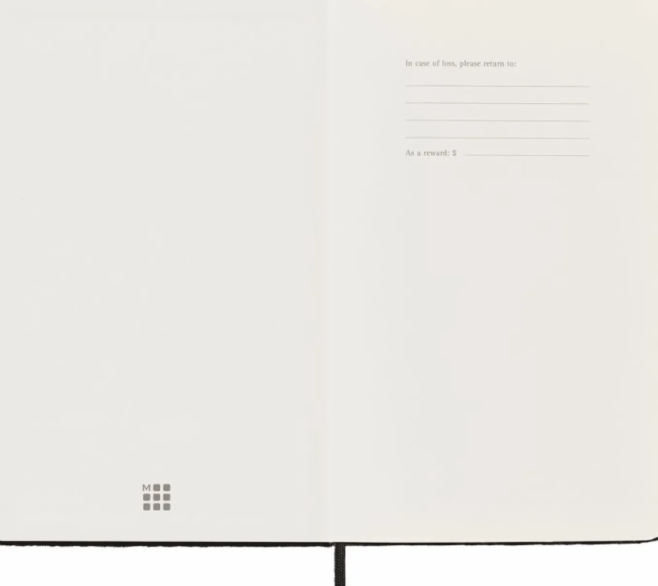 Velvet Notebook Black