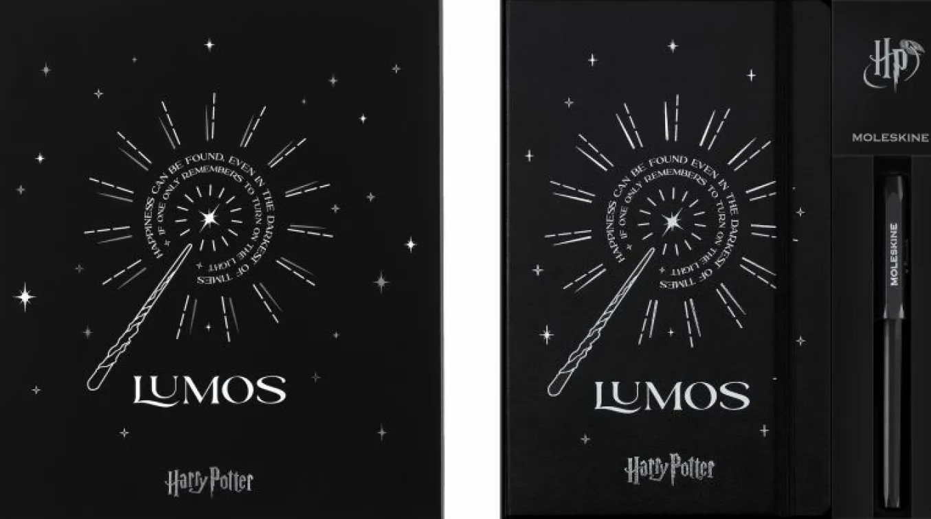 Wizarding World Harry Potter Limited Edition Bundle Gift Set with Kaweco rollerball pen and notebook Lumos