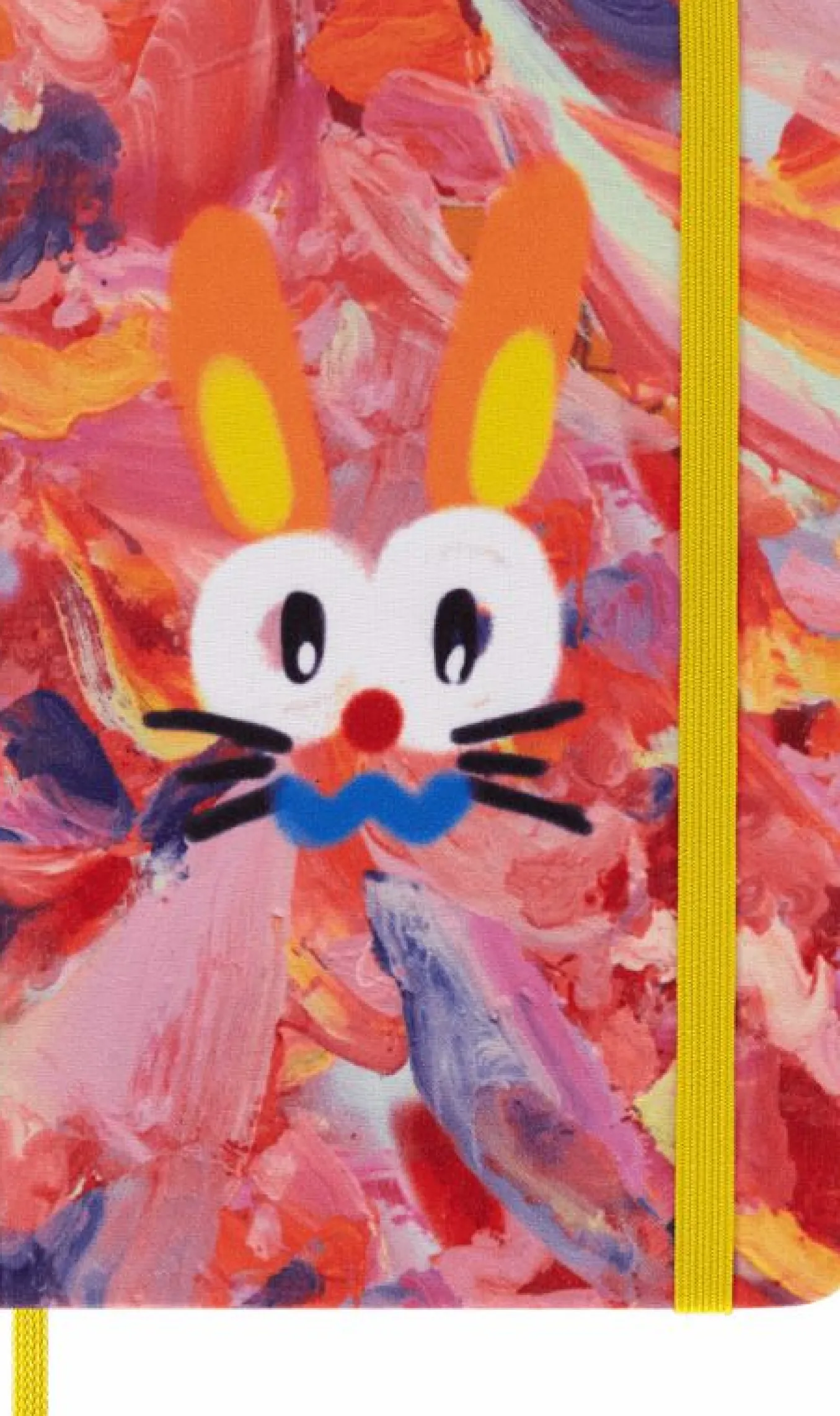 Year of the Rabbit Notebook by Angel Chen Pocket, Fabric Hard Cover, Ruled Multi-color