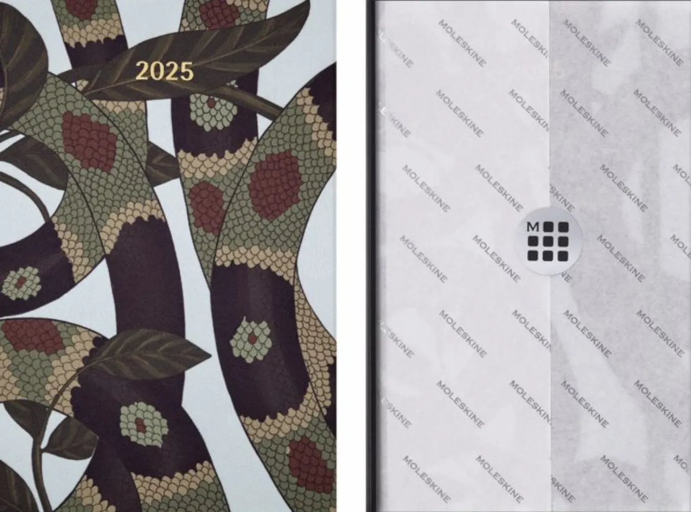 Year of the Snake 12-Month Planner 2025 Large, Hard Cover, Weekly Notebook & Gift Box Multi-color